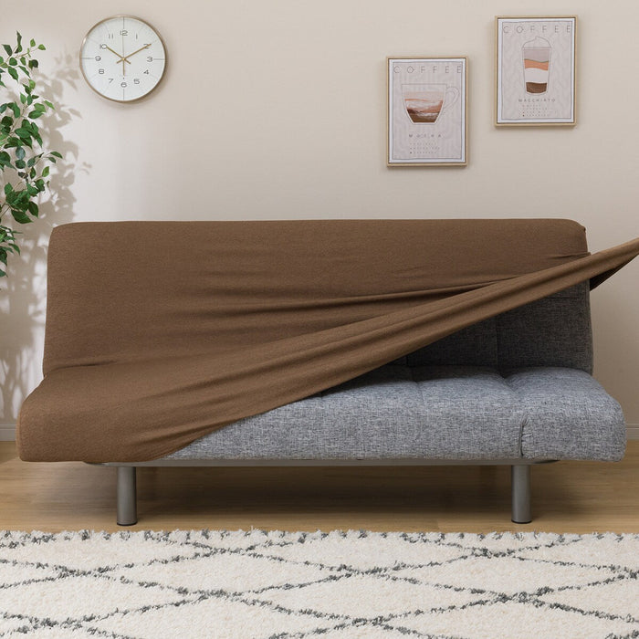 STRECH SOFABED COVER MOTTLE BR