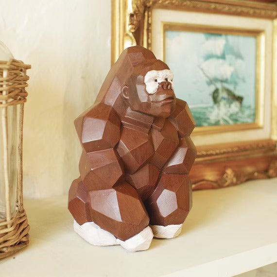 ORNAMENT MONEYBANK GORILLA