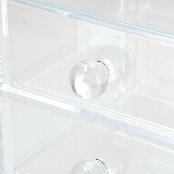 ACRYLIC COSMETIC CASE W/DRAWER LUCENT S W18D20H15