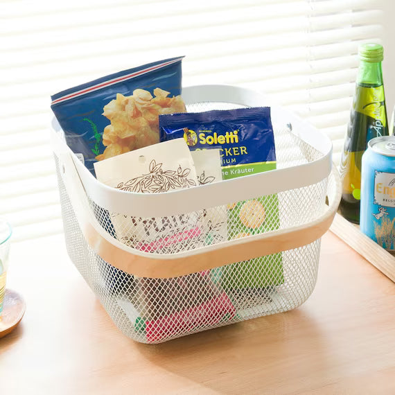 BASKET ET02 SQUARE WH