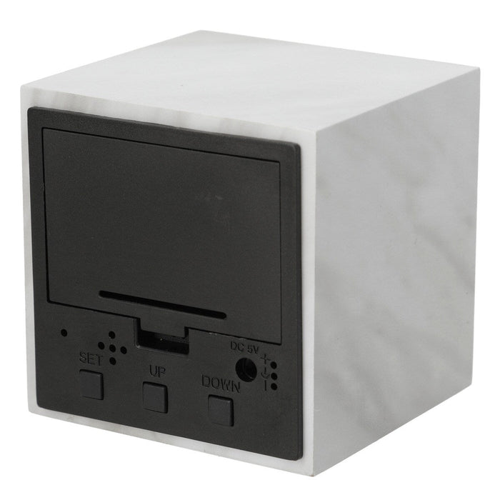 S714RS-C USB LED CLOCK WH