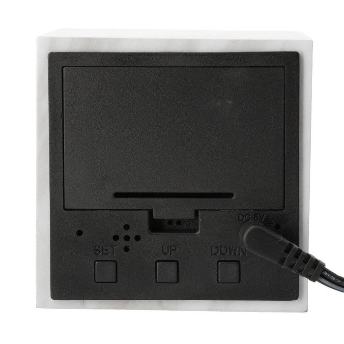 S714RS-C USB LED CLOCK WH