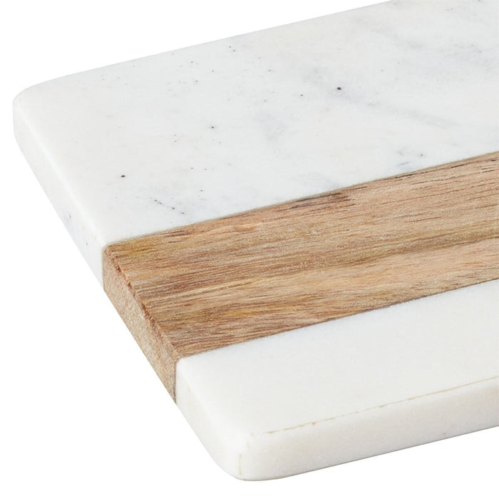 MARBLE AND WOOD COASTER SQUARE IV