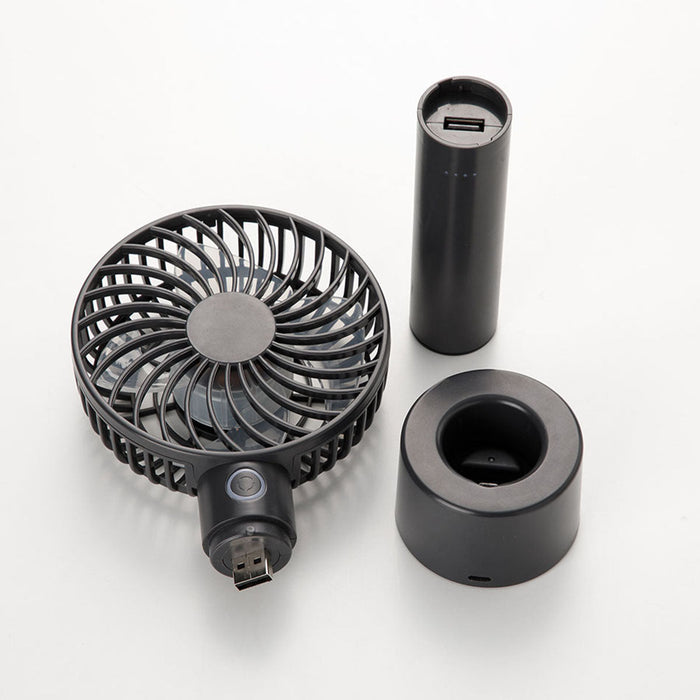 HANDY FAN AND POWERBANK WITH CHARGEABLE BASE HF316DGY
