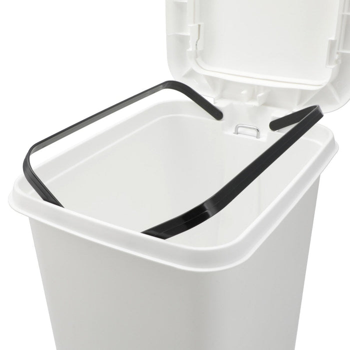 ANTIBACTERIAL AND DEODORANT STEP/PUSH DUST BIN 30L WH