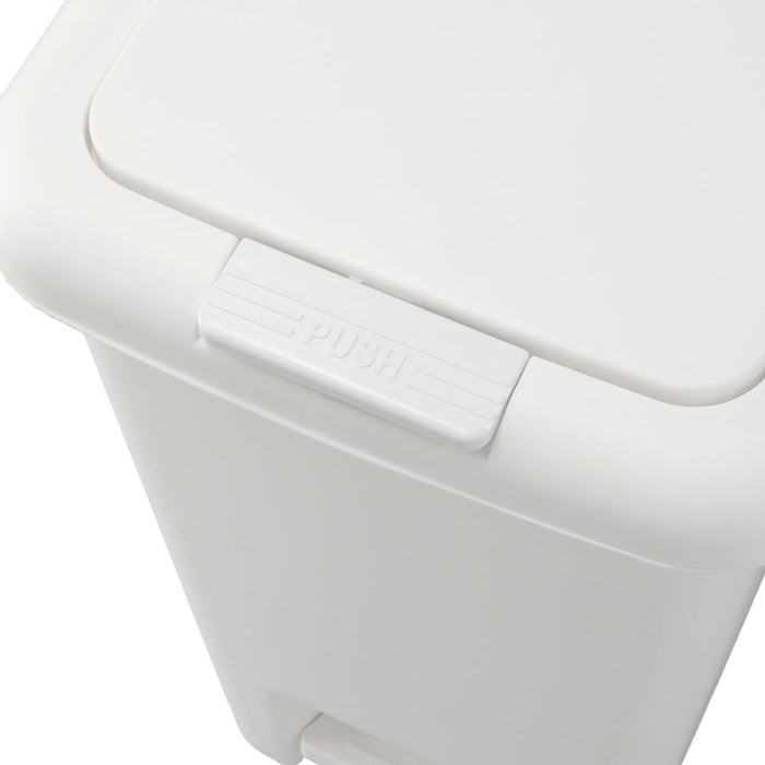 ANTIBACTERIAL AND DEODORANT STEP/PUSH DUST BIN 30L WH
