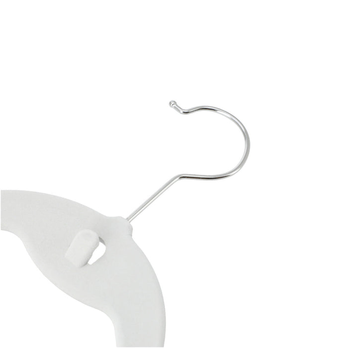 NON-SLIP SKIRT & PANTS HANGER FLOCKY 4TIER GY