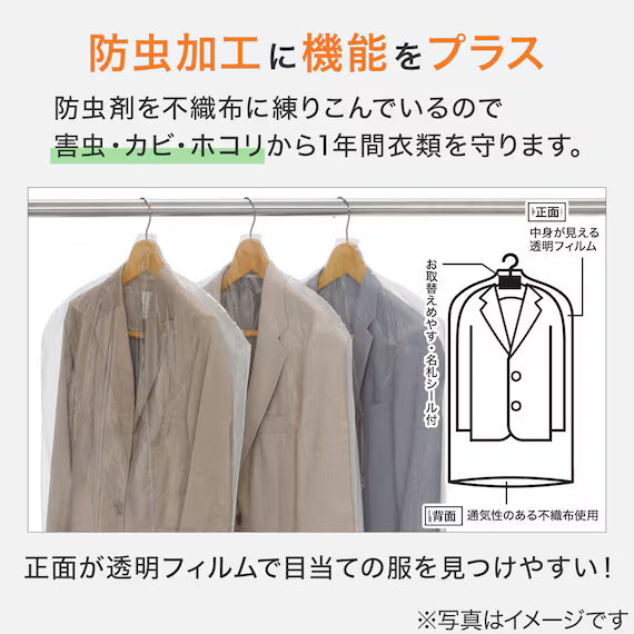 CLOTHING COVER FOR JACKETS 10-PC