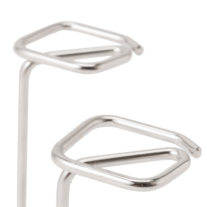 STAINLESS WIRE TOOTH BRUSH HOLDER DOUBLE