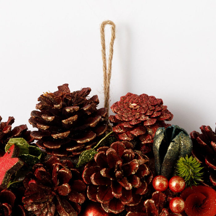 VÒNG HOA TREO NOEL 39RE N3AN RED STAR
