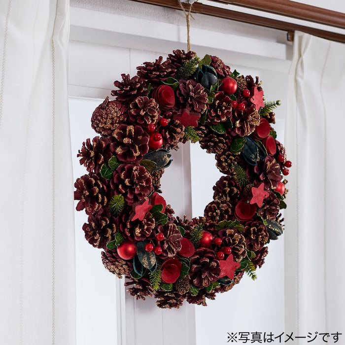 VÒNG HOA TREO NOEL 39RE N3AN RED STAR