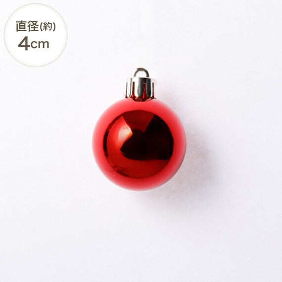 QUẢ BÓNG NOEL 25P WHITE & RED N3KR