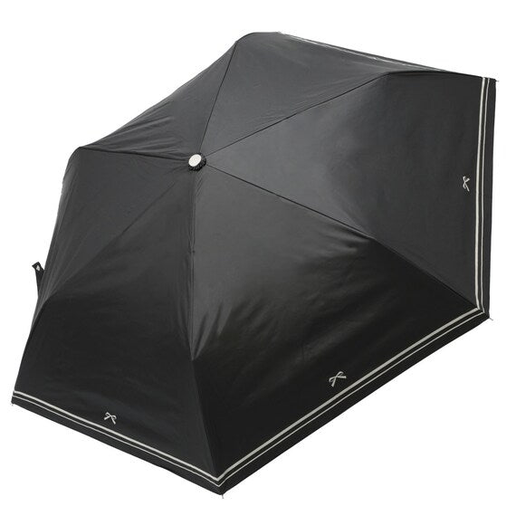 RAINY AND SUNNY FOLDABLE UMBRELLA 50CM RIBBON BK