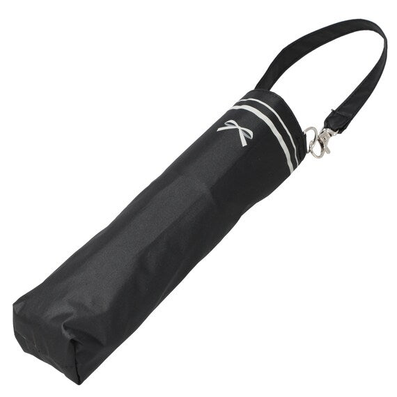 RAINY AND SUNNY FOLDABLE UMBRELLA 50CM RIBBON BK