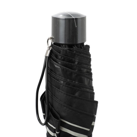 RAINY AND SUNNY FOLDABLE UMBRELLA 50CM RIBBON BK