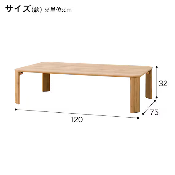 FOLDING TABLE LW2 12075 LBR