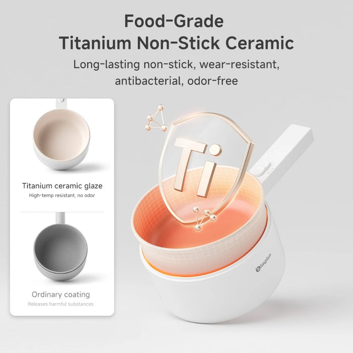 ELECTRIC COOKING POT 002-W/STEAM 1.5L WH-EU