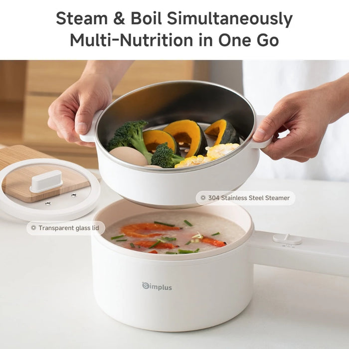 ELECTRIC COOKING POT 002-W/STEAM 1.5L WH-EU