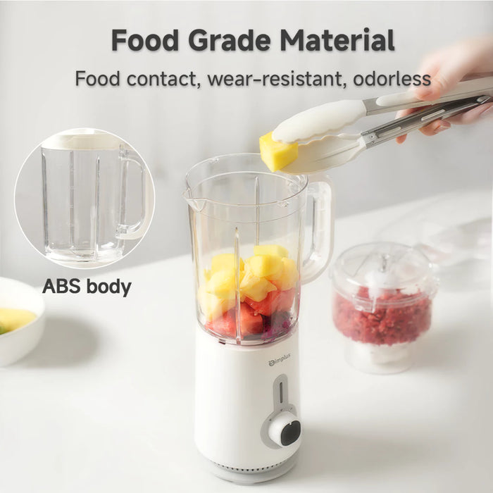 3-IN-1 FOOD PROCESSOR 005-380W-1.25L-WHITE