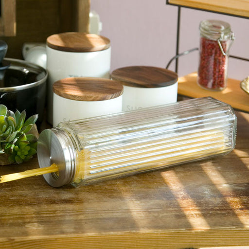 STAINLESS LID  GLASS PASTA POT