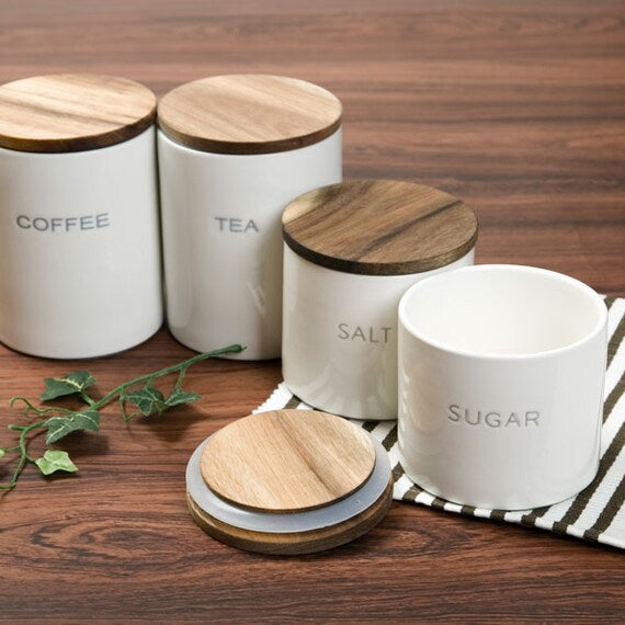 PORCELAIN CANISTER 350ML SUGAR