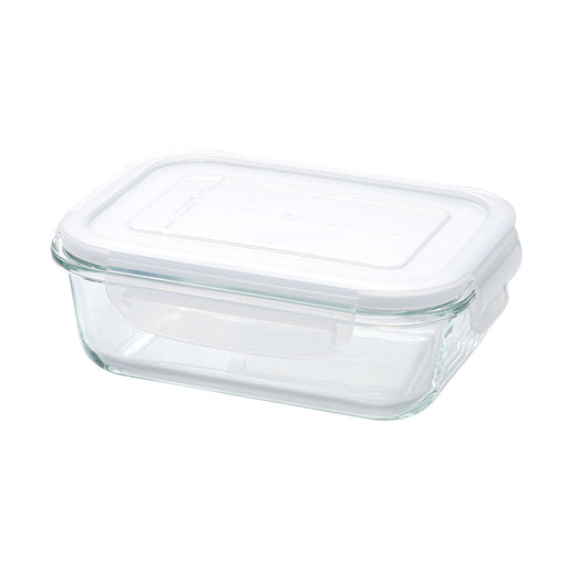 HEAT RESISTANT GLASS STORAGE CONTAINER 650ML RECTANGULAR