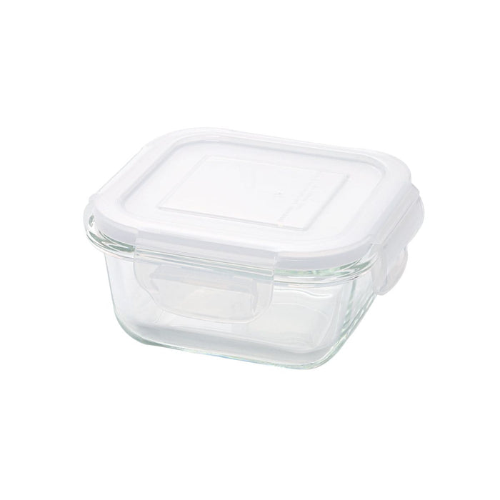 HEAT RESISTANT GLASS STORAGE CONTAINER 300ML SQUARE