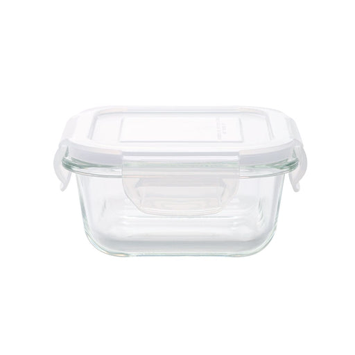 HEAT RESISTANT GLASS STORAGE CONTAINER 300ML SQUARE