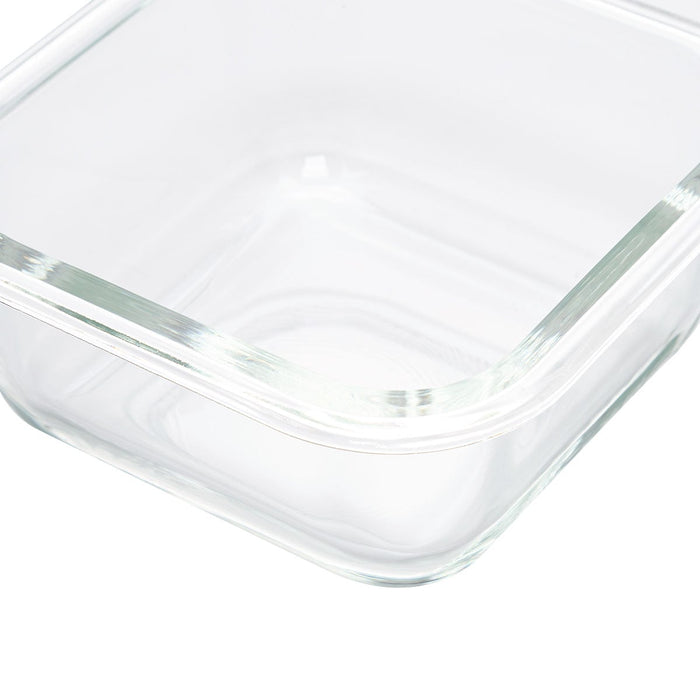 HEAT RESISTANT GLASS STORAGE CONTAINER 300ML SQUARE