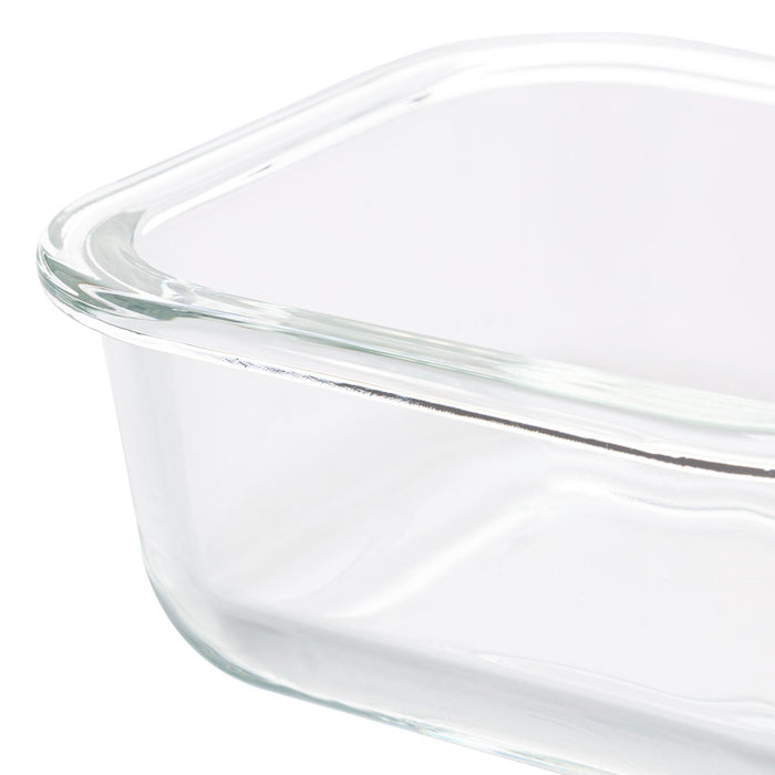 HEAT RESISTANT GLASS STORAGE CONTAINER 300ML SQUARE