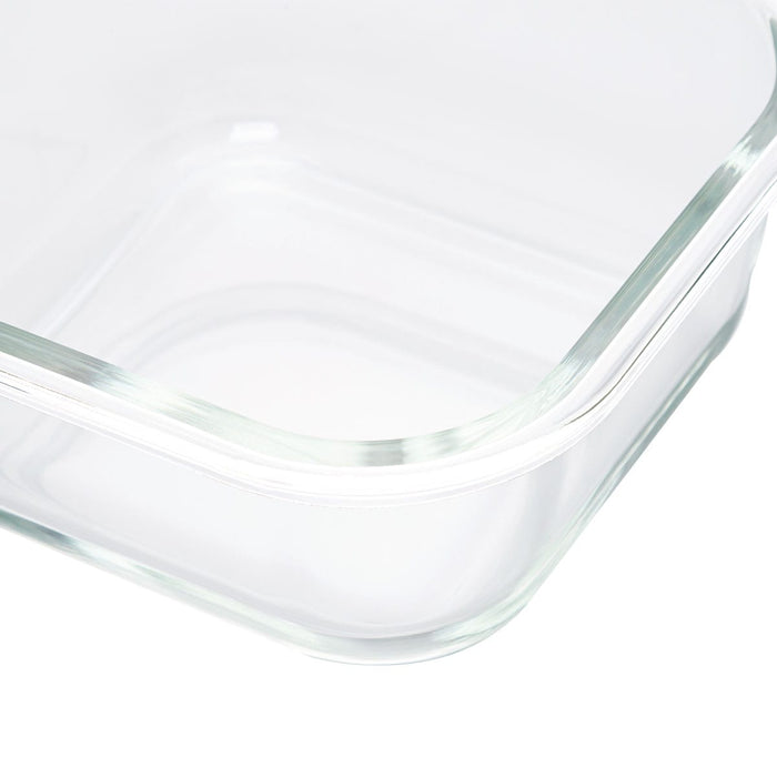 HEAT RESISTANT GLASS STORAGE CONTAINER 510ML SQUARE