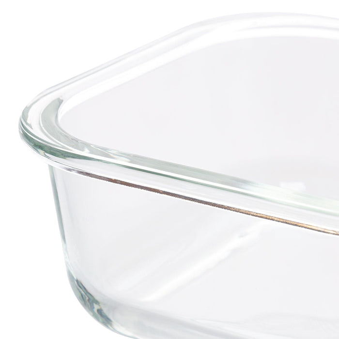 HEAT RESISTANT GLASS STORAGE CONTAINER 510ML SQUARE