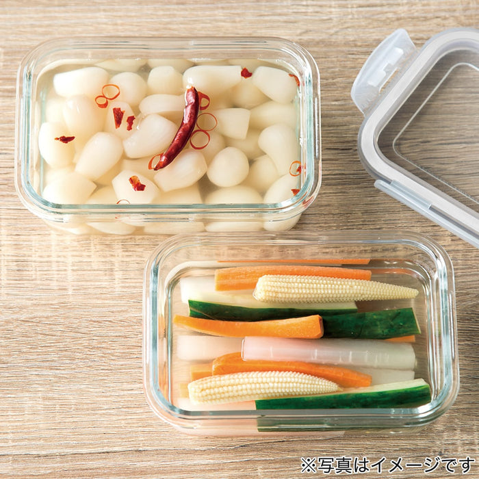 HEAT RESISTANT GLASS STORAGE CONTAINER 510ML SQUARE