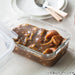 HEAT RESISTANT GLASS STORAGE CONTAINER 510ML SQUARE