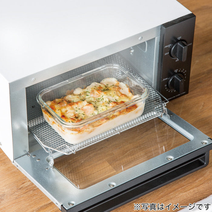 HEAT RESISTANT GLASS STORAGE CONTAINER 510ML SQUARE