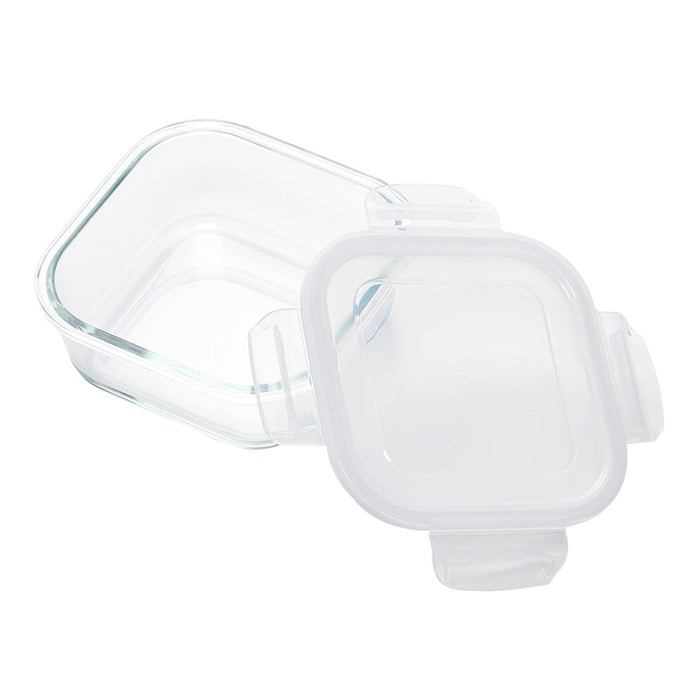 HEAT RESISTANT GLASS STORAGE CONTAINER 780ML SQUARE