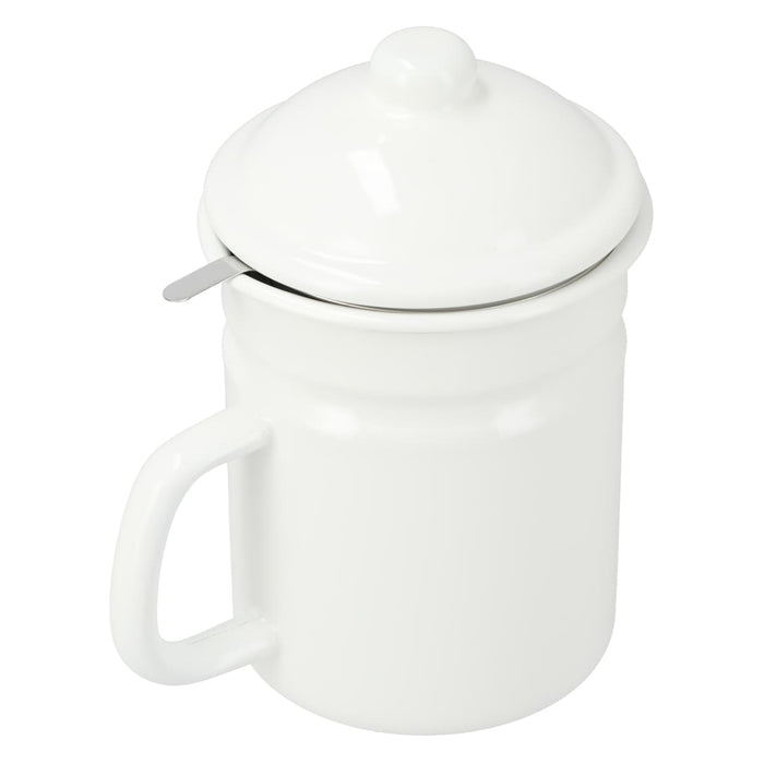 OIL POT WITH STRAINER 1.1L WH