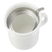 OIL POT WITH STRAINER 1.1L WH