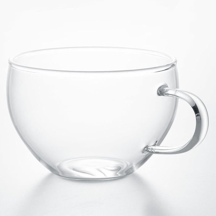 HEAT-RESISTANT GLASS CUP&SAUCER 300ML MC-03