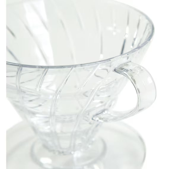 PLASTIC COFFEE DRIPPER 02 V60 CLEAR