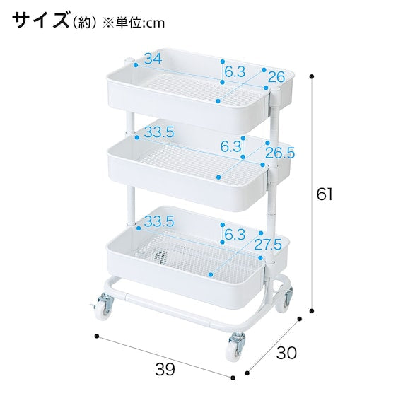 STEEL WAGON TROLLEY COMPACT WH