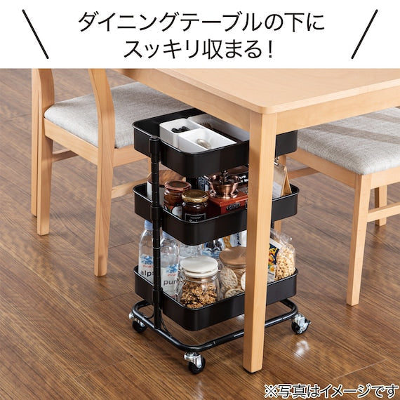 STEEL WAGON TROLLEY COMPACT BK