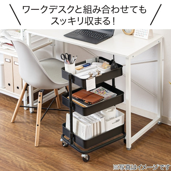 STEEL WAGON TROLLEY COMPACT BK