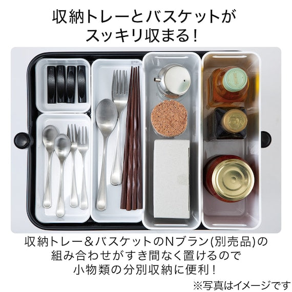 STEEL WAGON TROLLEY COMPACT BK