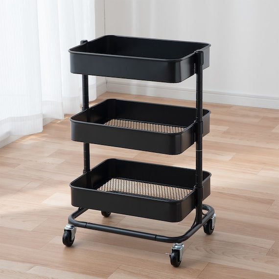 STEEL WAGON TROLLEY COMPACT BK