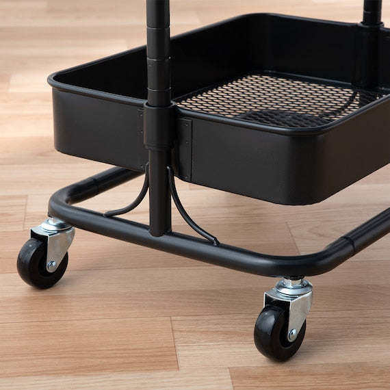 STEEL WAGON TROLLEY COMPACT BK