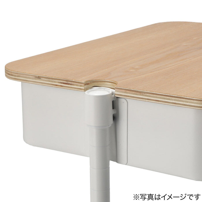 NON-SLIP WOOD TRAY FOR  STEEL WAGON TOROLLEY