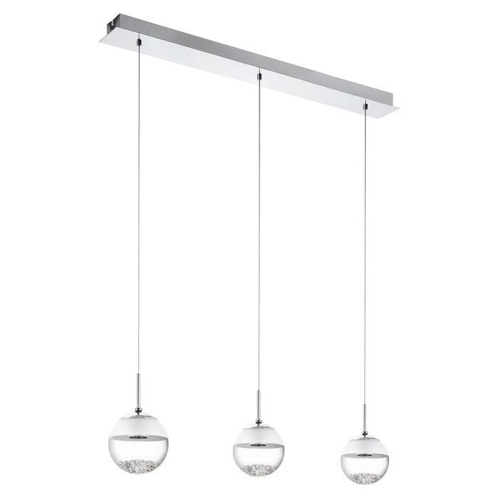 PENDANT LAMP 93784 CHROME GLASS 3L