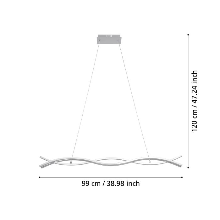 PENDANT LAMP 96102 LED WAVE 3L