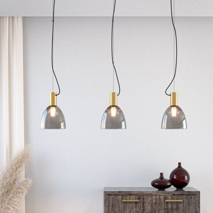 PENDANT LAMP 99314 BRONZED GLASS 3L